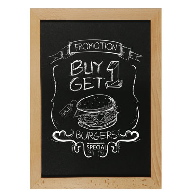 MT Displays No Fiberboard Wall Wood Chalkboard