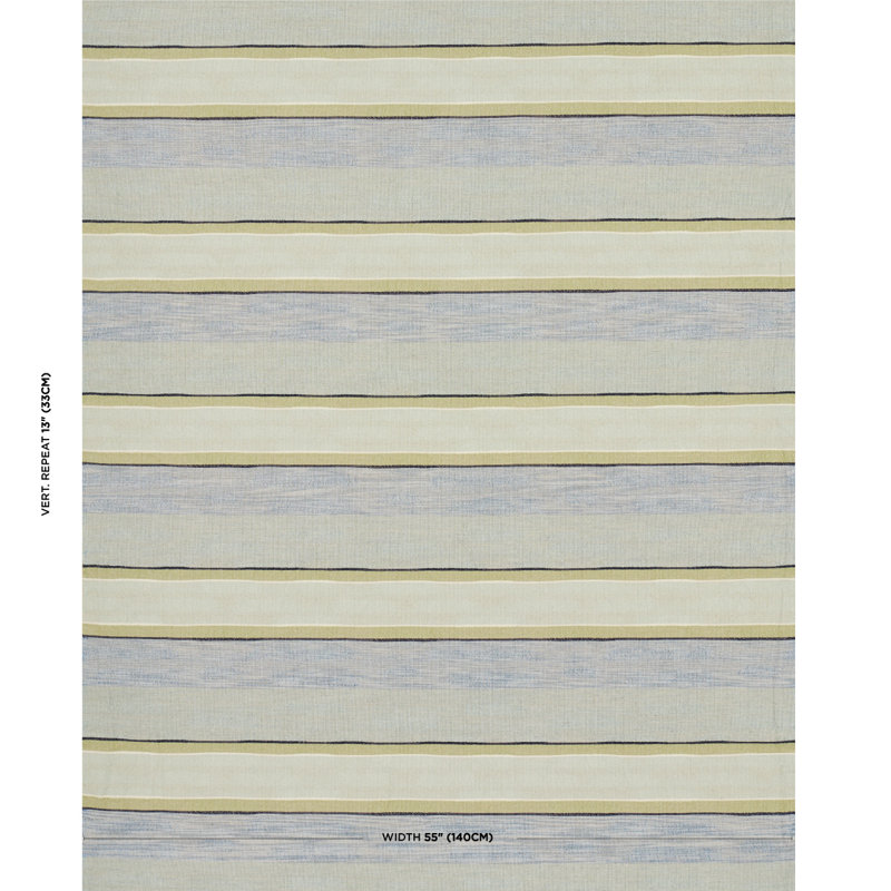 Pikes Stripe Fabric, Aegean