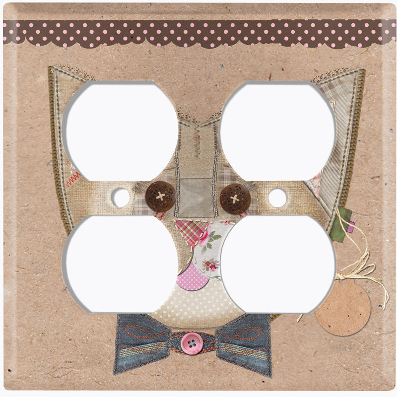 Plaque murale en patchwork 2 pièces Patchwork