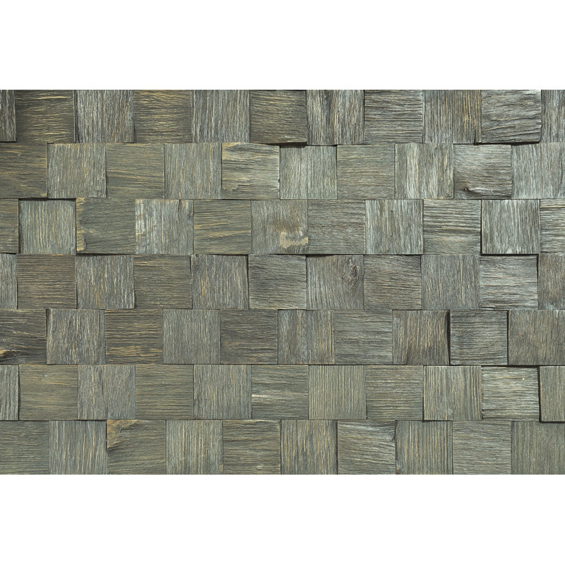 Panneau mural en bois naturel 9" Lodge