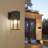 11.02" H Wrought Iron Outdoor Wall Lantern 