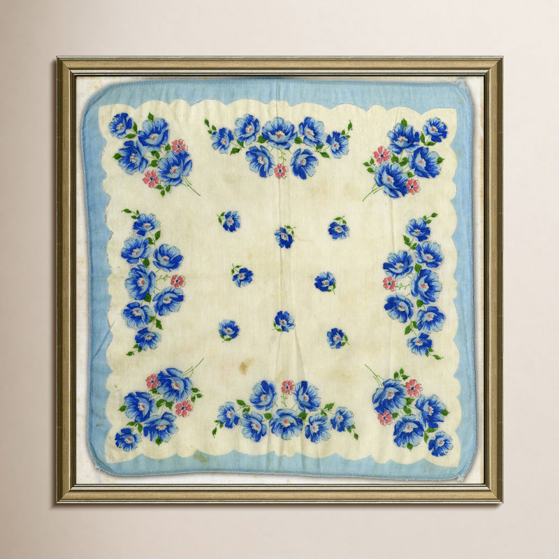 Vintage Silk Handkerchief II Print