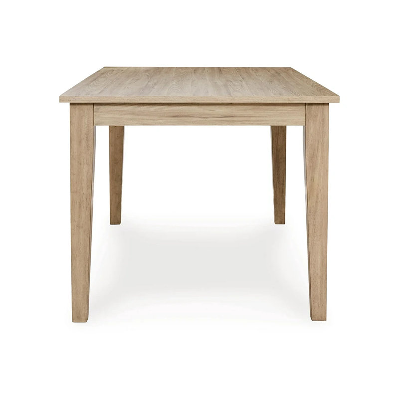 Gleanville Light Brown Rectangular Wood Dining Table for Six