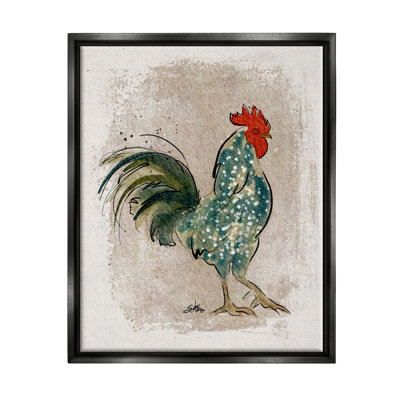 Poule mouchetée, oiseau de campagne - impression