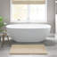 Tapis pour salle de bain 100% coton réversible 100% coton 24 x 60 po avec velours moyen 0,5 po et aspect dense 1 pièce 0,5