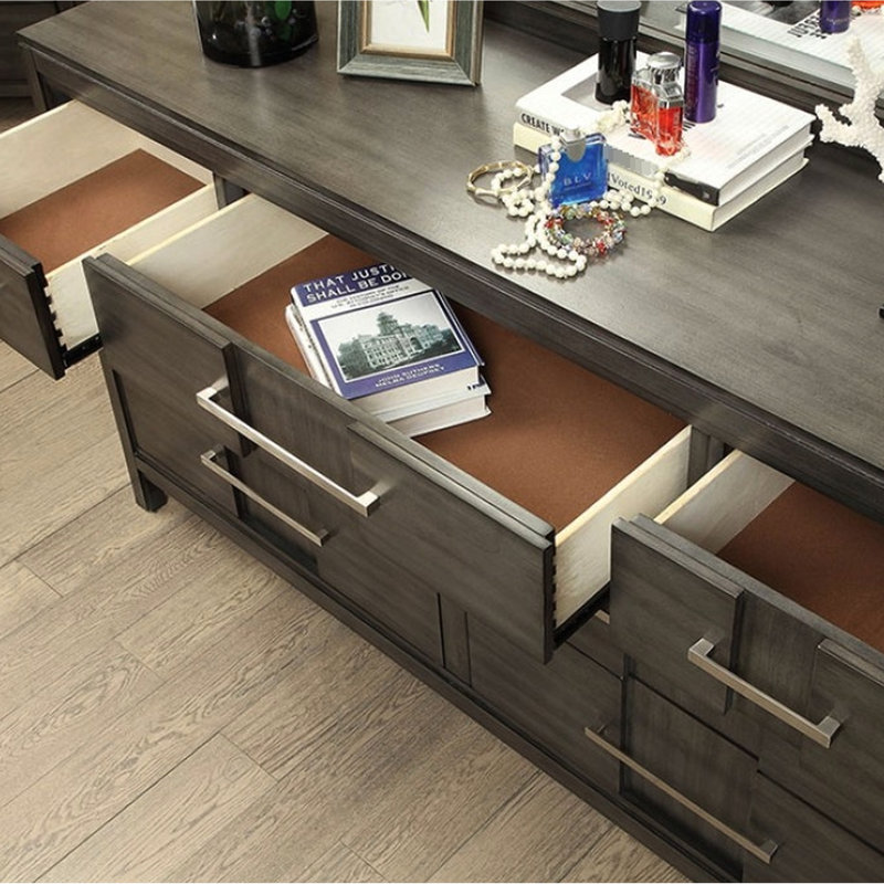 Bedroom Nightstand, Transitional Bedside Table For Home