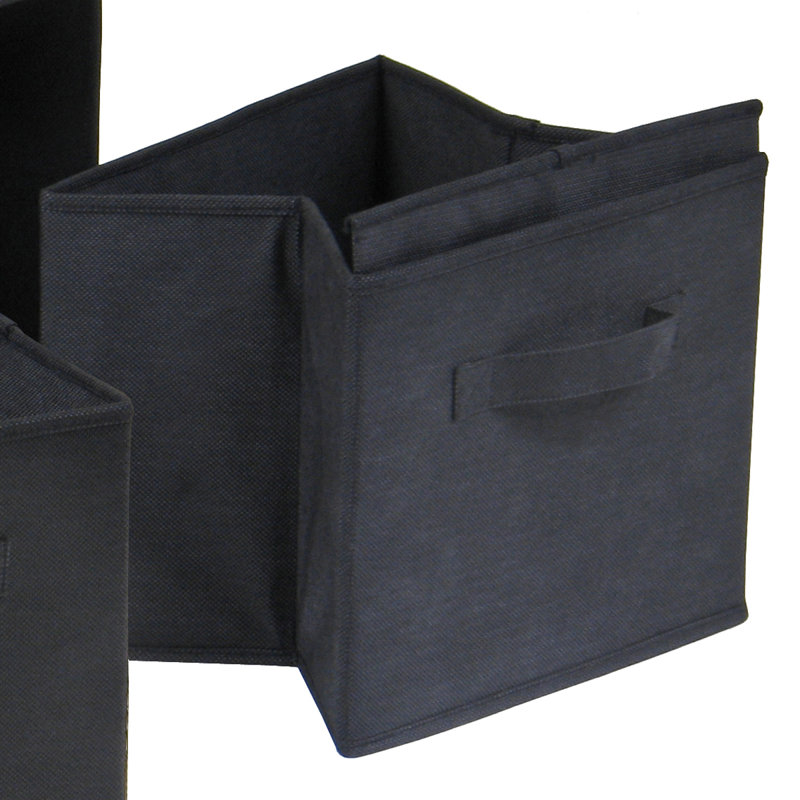 Cube de rangement Eleia, Noir