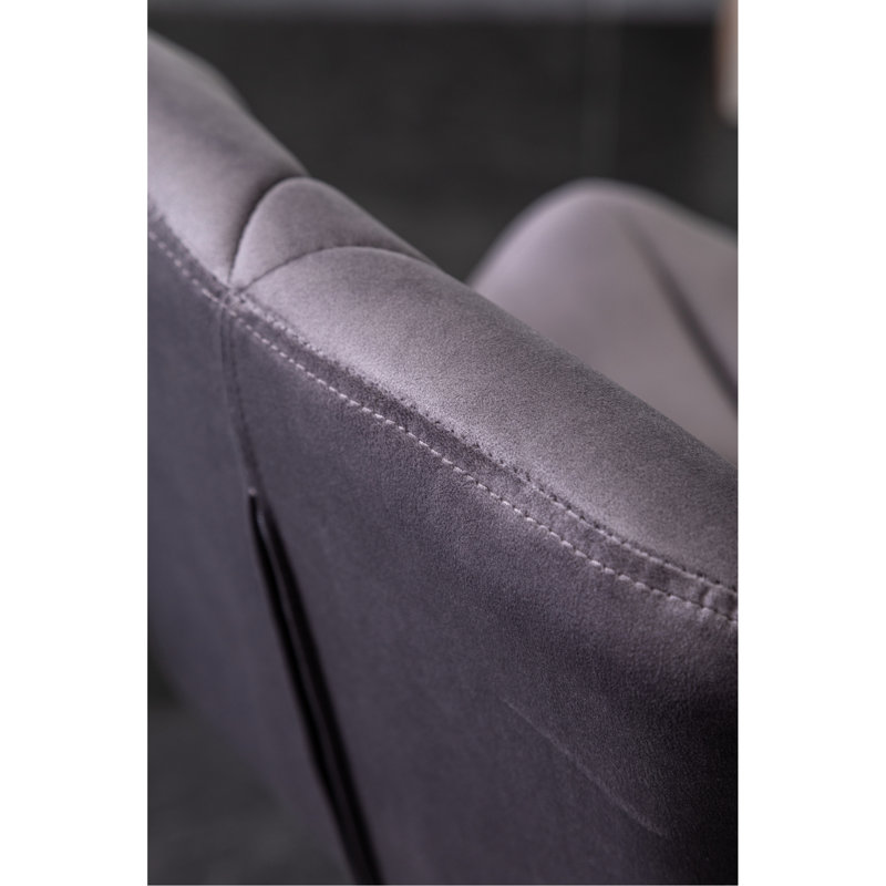 Velours pivotant de 2 - Diamant avec hauteur de dossier réglable à mi-hauteur et repose-pieds confort 2, rembourrage de siège