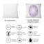 Coussin décoratif imprimé floral mauve II-1768955746