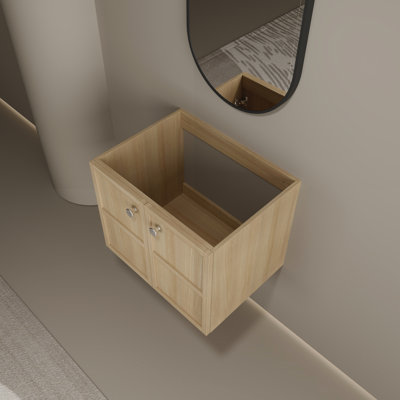 Meuble-lavabo de 24 po en contreplaqué de chêne - construction pour une utilisation à long terme avec armoire