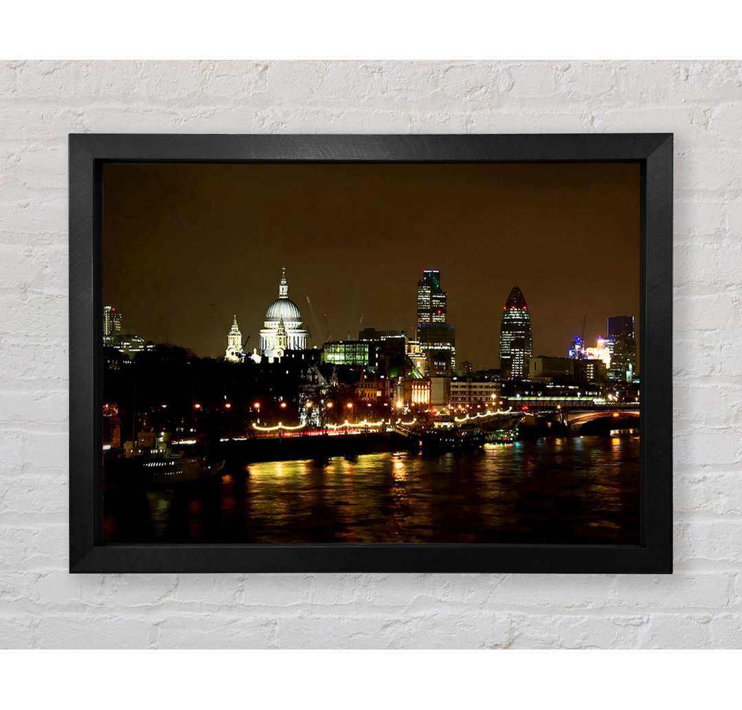 London St. Pauls bei Nacht - Druck