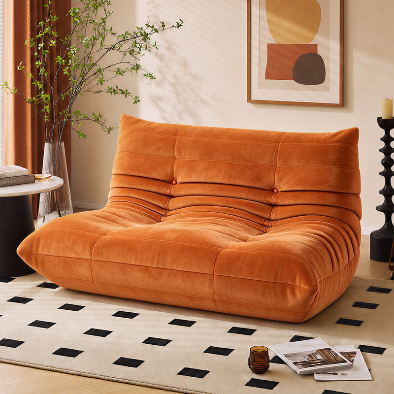Fauteuil à billes Boneless - Causeuse sans accoudoirs - Revêtement en velours doux néerlandais - Design amusant pour le salon