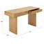 Bureau en bois 2 tiroirs Nikoletta