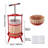 Fruit Wine Press, 4.75Gal/18L Manual Juice Maker, Solid Beech Wood Basket, Vintage Traditional Juicer with 2 Filter Bags, Heavy Duty T-Shaped Handle Bar for Cider Apple Grape Press, Kitchen Home