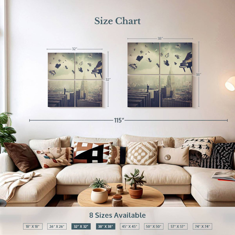 Kelan Last Symphony, 38" H x 38" W