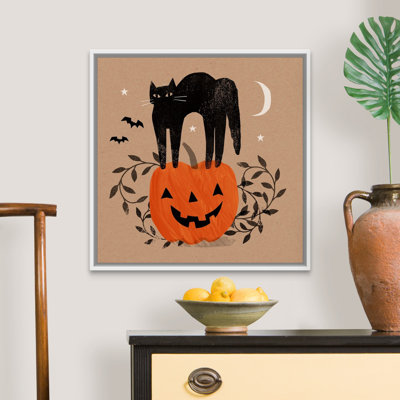 «Graphic Halloween I» par Victoria Barnes, reproduction d'art sur toile