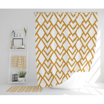 Nashalee Polyester Shower Curtain Set