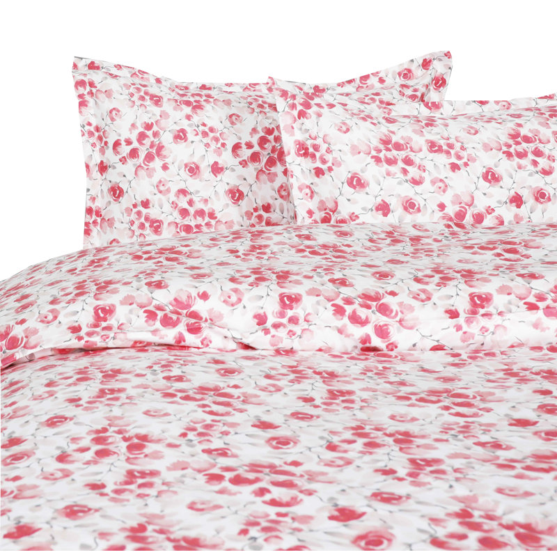 Ensemble de housse de couette réversible moderne et contemporaine Babs, Housse de couette double / grand + 2 taies décora