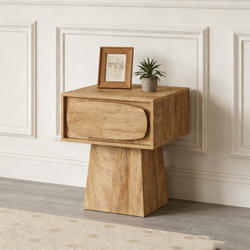 Small Side Table with Storage Drawer