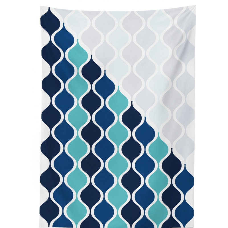 Abstract Tablecloth, 84" L x 60" W