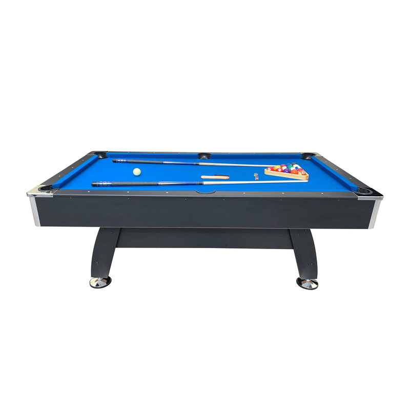 Table de billard / billard 7 pieds Rack Draco (feutre bleu avec corps noir)