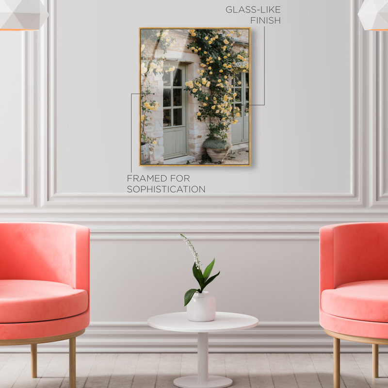 Honeyed Briar Wall Print, 46"H x 37"W, Gold Floater Frame