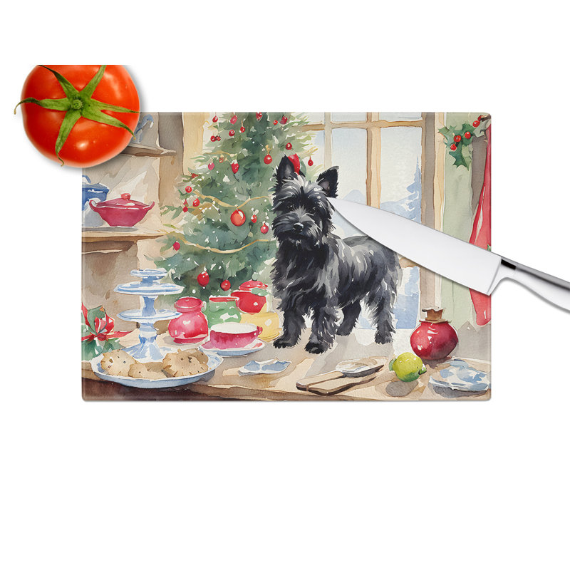 Planche à découper en verre Cairn Terrier