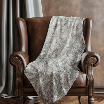 Addison Machine Washable Sherpa ASB579 Circles Throw Blanket