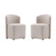 Chaise d'appoint de salle à manger rembourrée Hearth-124508268