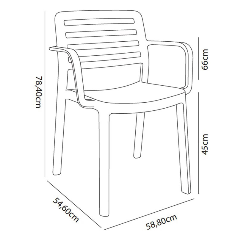 Wind - Armchair - Set Of 4, Sand