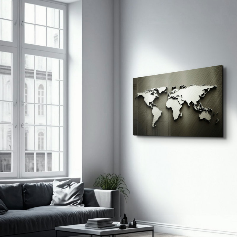 Élégante peinture murale en verre trempé de 13,8 po x 21,7 po | 100% verre trempé, épaisseur: 0,16 pouce | Imprimé UV pour des couleurs éclatantes | Parfait pour la décoration intérieure, le salon et les espaces de bureau