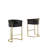 Maebelle Velvet Barstool 29" (Single Chair)-329666209-329666208