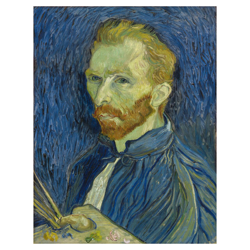 Autoportrait par Vincent van Gogh - Estampe numérique, H 40 po x l 32 po