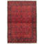 Tapis de zone en laine rouge 4 pi 1 po x 6 pi 5 po à main one-of-kind-noué la 2010 esari Allaina