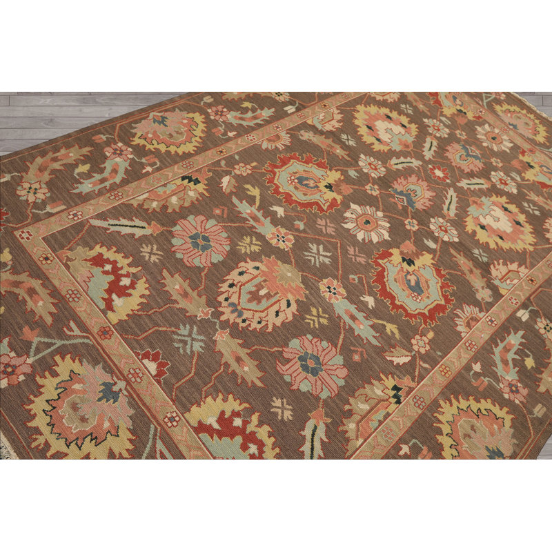 Tapis transitionnel en laine et en soie noué à la main 5 pi 10 po x 8 pi 10 po Nourison Nourmak