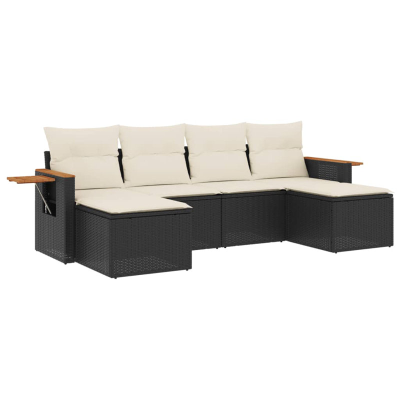 Ensemble de canapé de jardin en rotin PE Vidaxl