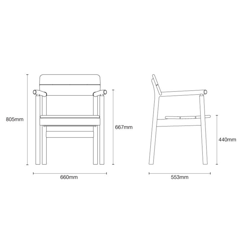 Tanso Outdoor Dining Armchair