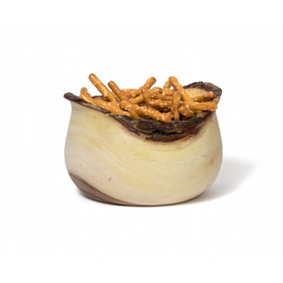 Lisco 16.91 oz. Acacia Bark Tulip Salad Bowl