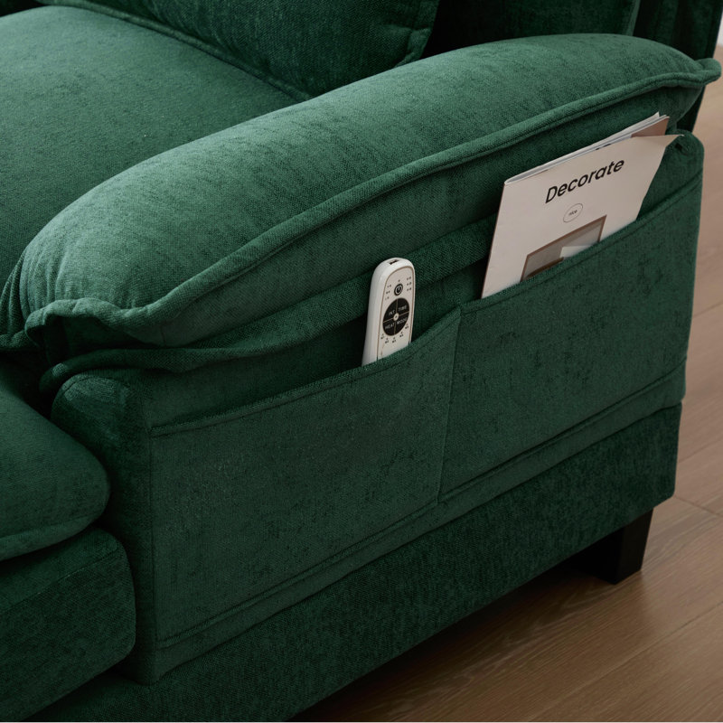 U Shaped Cloud Couch,modern Chenille Ectional Couches With Double Chaise,deep Seat Comfy Sofa Living Room,apartment