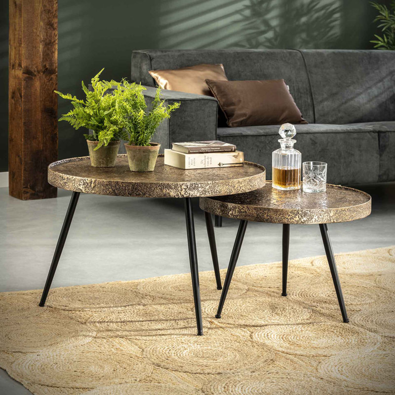 2-piece coffee table set Heinrich