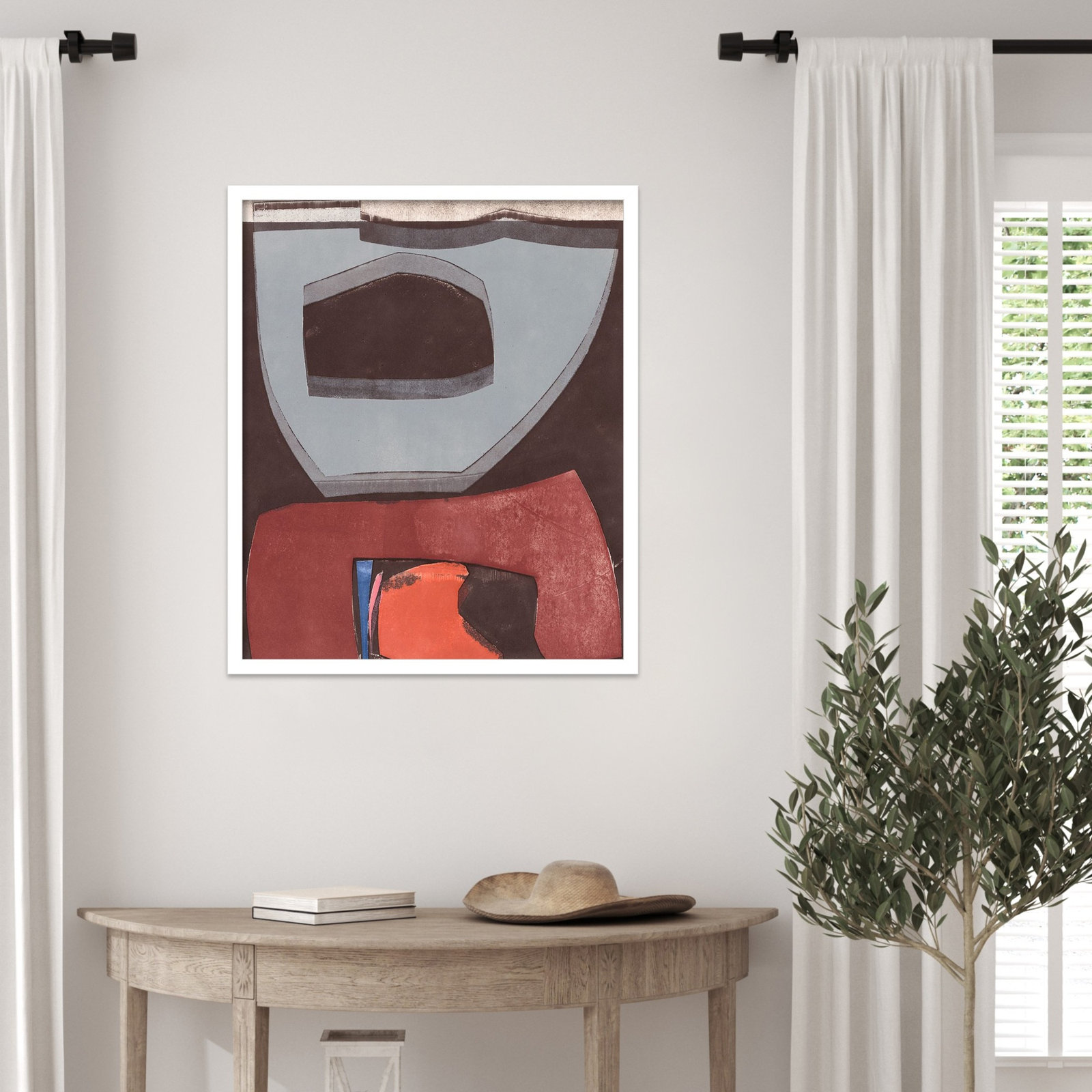 Solano "Istanbul 12" Print by Rob Delamater, 25" H x 21" W, White