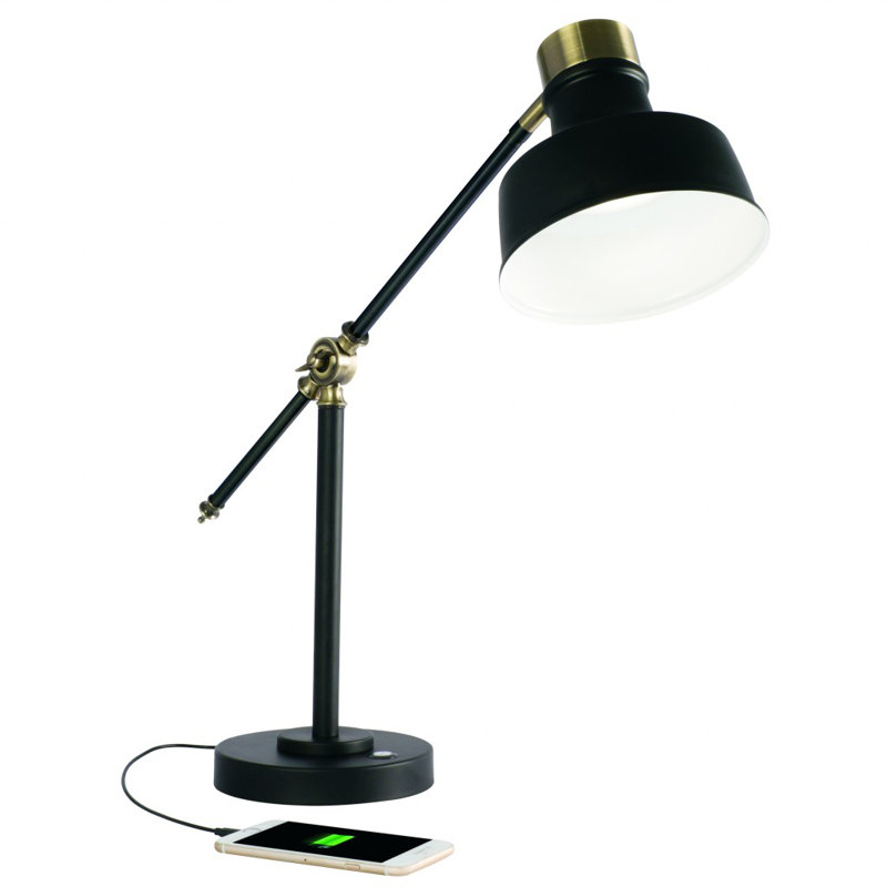 Ambania Metal Desk Lamp, Black