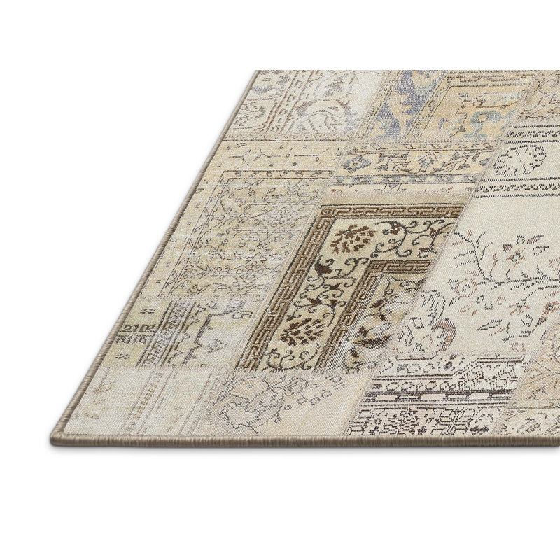 Tapis beige contemporain, Rectangle 8 pi x 10 pi