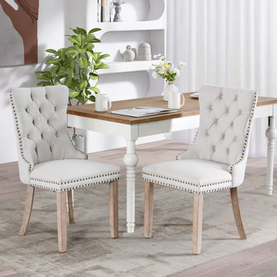 Chaises capitonnées Allena 