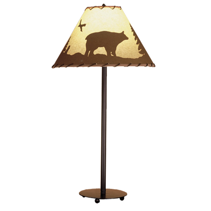 Rustic Lodge Table Lamp