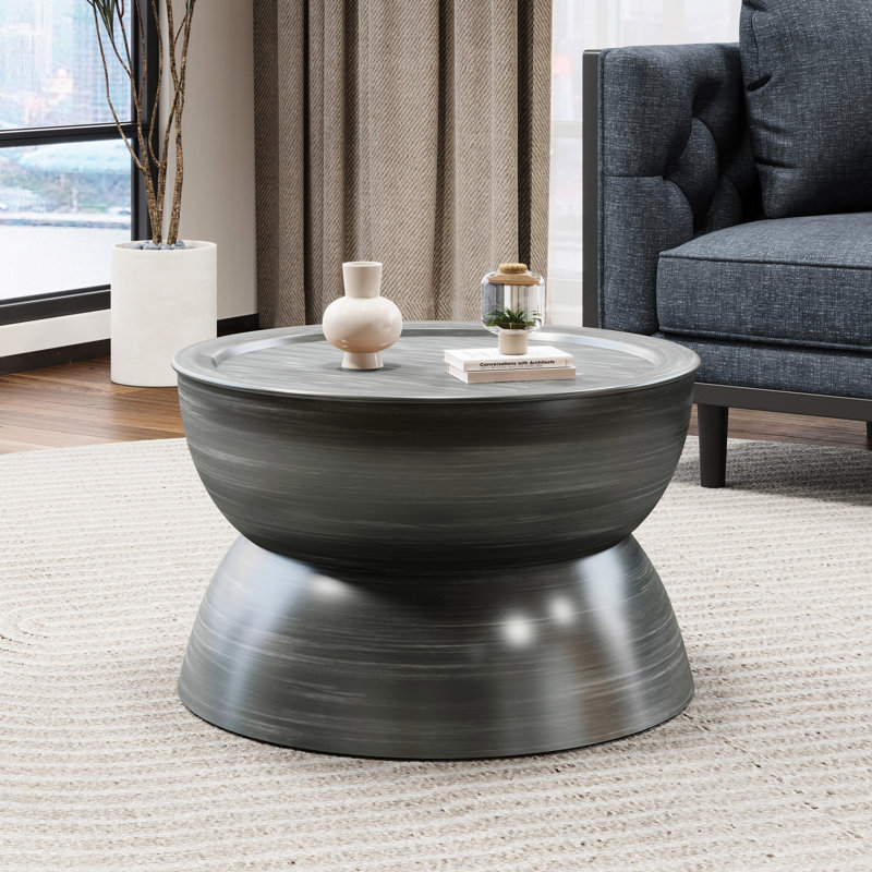 Table basse d'appoint en fer argent antique - Design élégant pour la maison qui rehausse l'apparence intérieure
