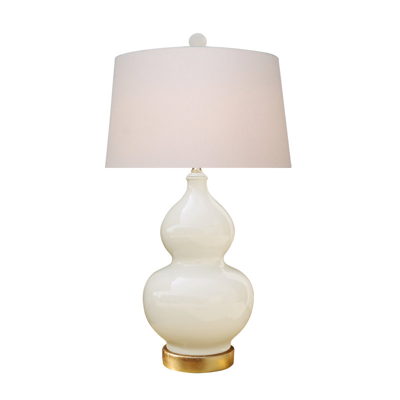 PORCELAINE DOVE BLANC VASELAMP GOURD