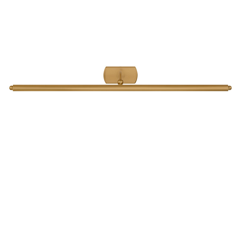 Lamont Picture Light, Burnished Brass, 2.38" H x 30" W x 9" D