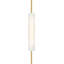 Windchime 25" Tubular Sconce with Soft Etched Glass-1863188588