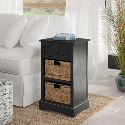Painswick Solid Wood 3 - Drawer End Table
